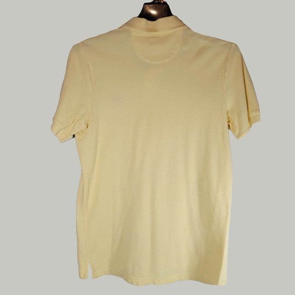 Chaps Mens Polo Shirt  Yellow Short Sleeve  Size Medium - Picture 2 of 3